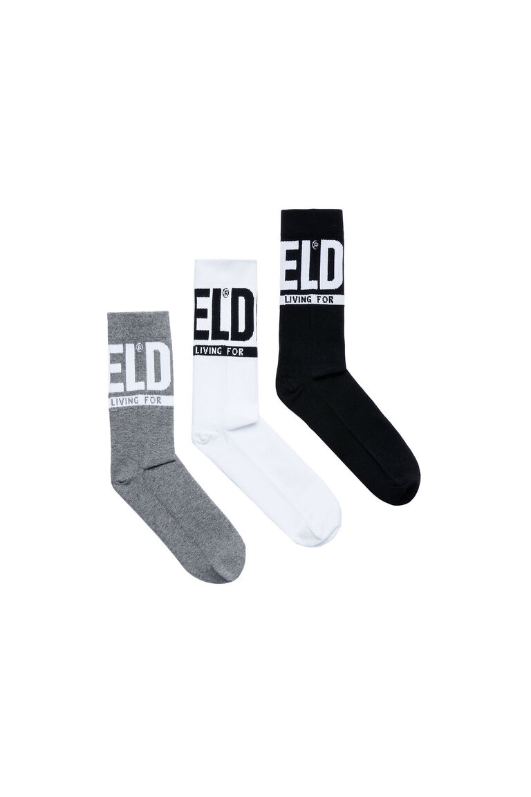 SKM-RAY-THREEPACK Man: 3-pack socks with Diesel logo | Diesel 00SAYJ0QATV