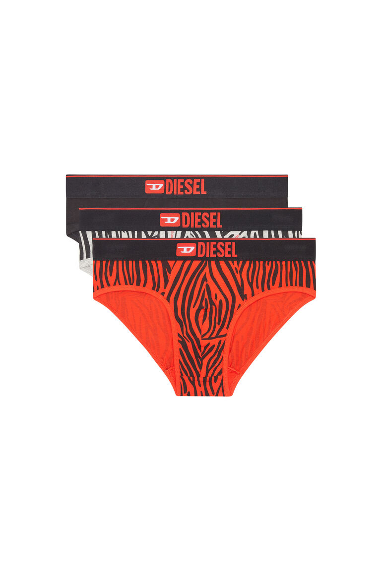 UMBR-ANDRETHREEPACK Man: Three-pack of plain and zebra briefs | Diesel 00SH050GYCZ