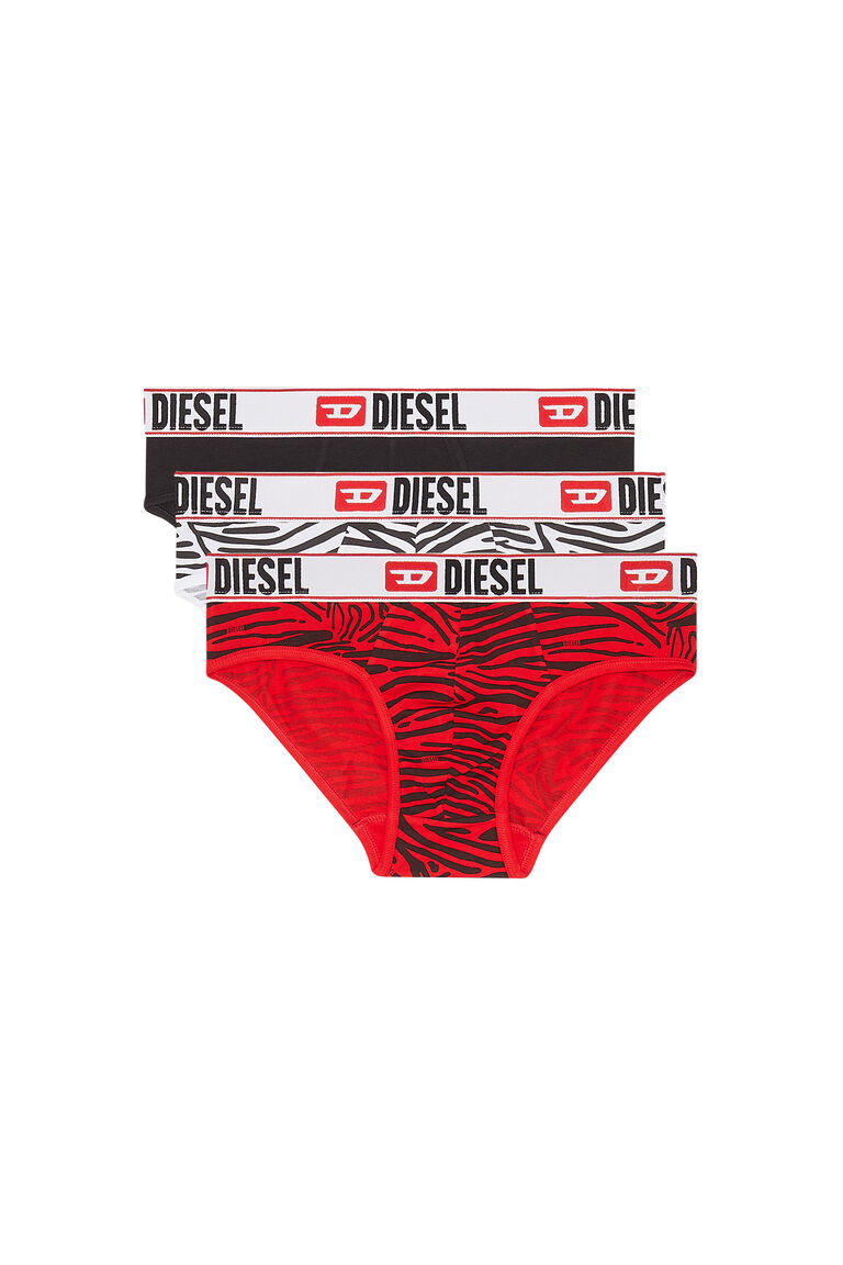 Men's Three-pack briefs plain and zebra-print | UMBR-ANDRETHREEPACK Diesel 00SH050HJAS