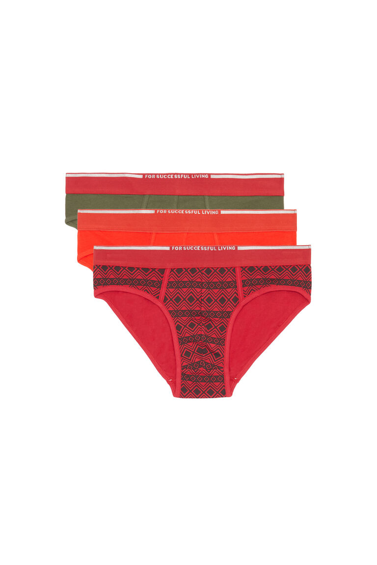 UMBR-ANDRETHREEPACK Man: Three-pack of briefs geometric print | Diesel 00SH050QFAE