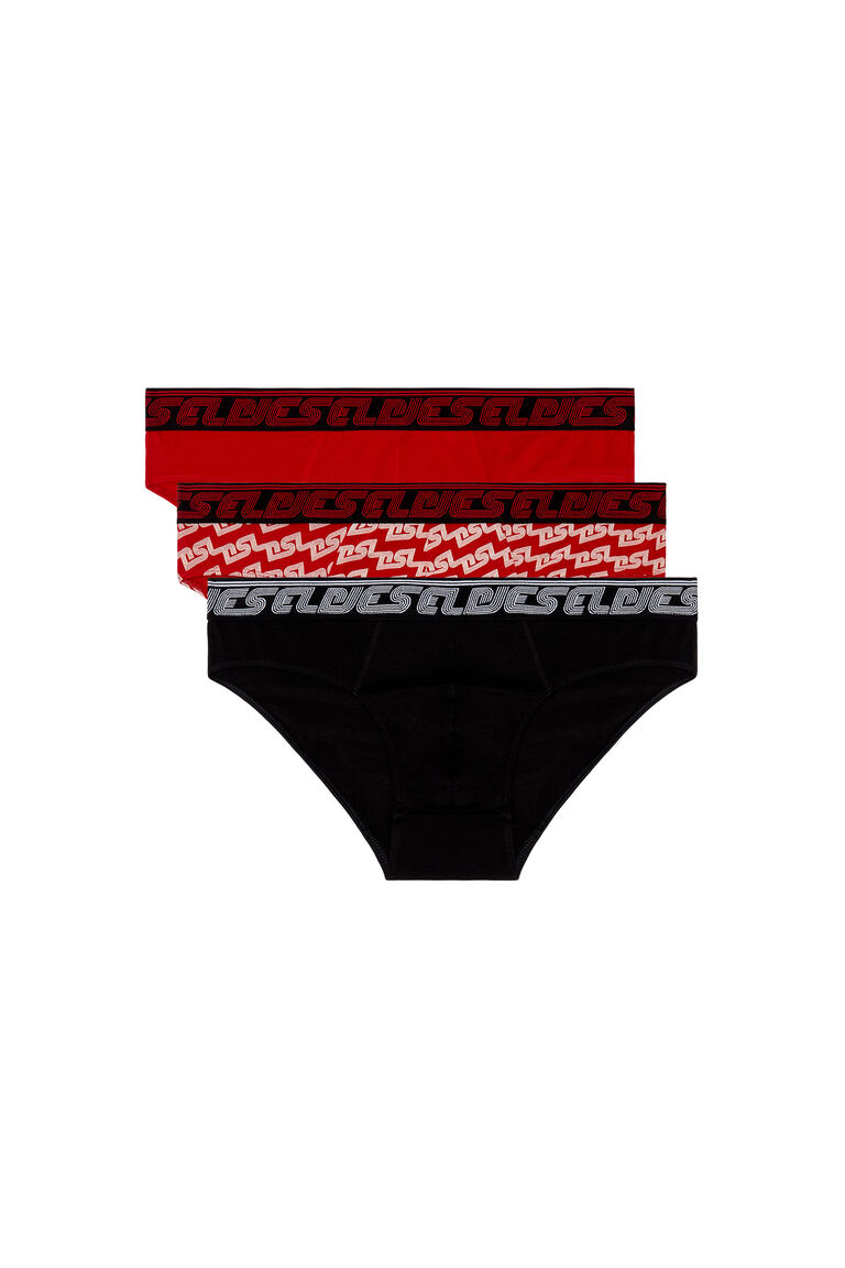 Men's Three-pack briefs plain and DSL-print | UMBR-ANDRETHREEPACK Diesel 00SH050TIAF