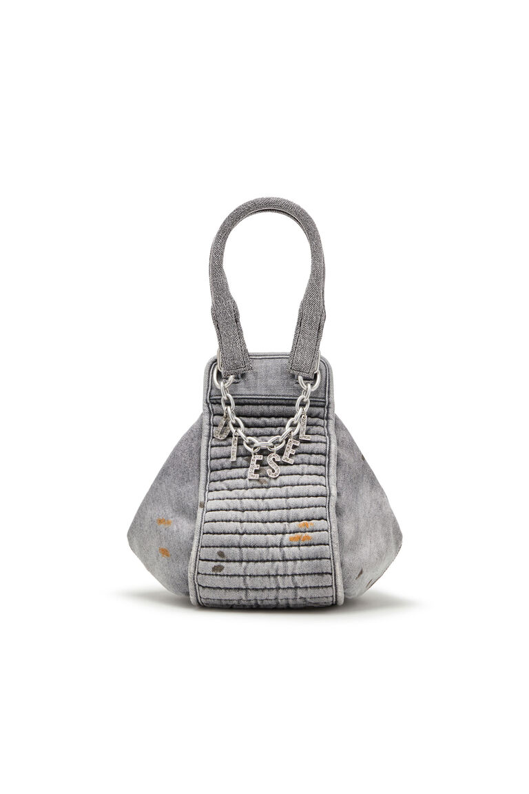 Women's D-Vina-S - Small slouchy bag in solarised denim | D-VINA-S Diesel 8059038349430