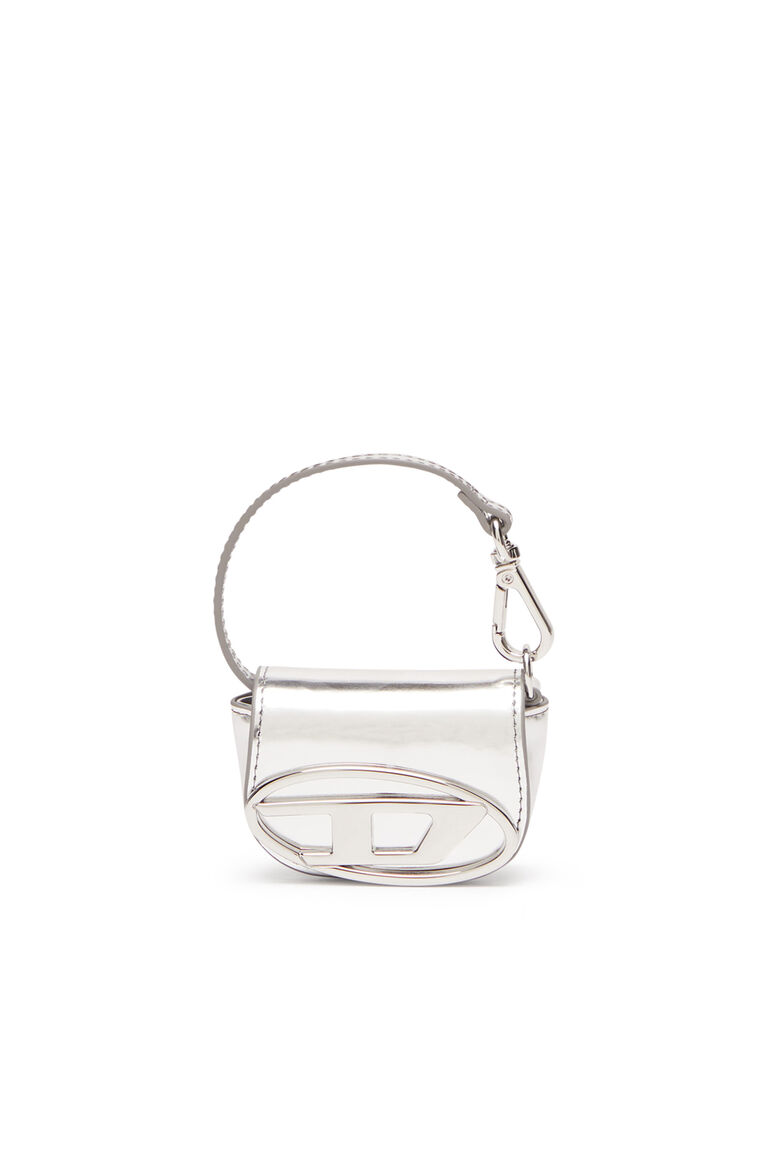 Women's Bag charm in metallic leather | 1DR XXS Diesel 8059038356575