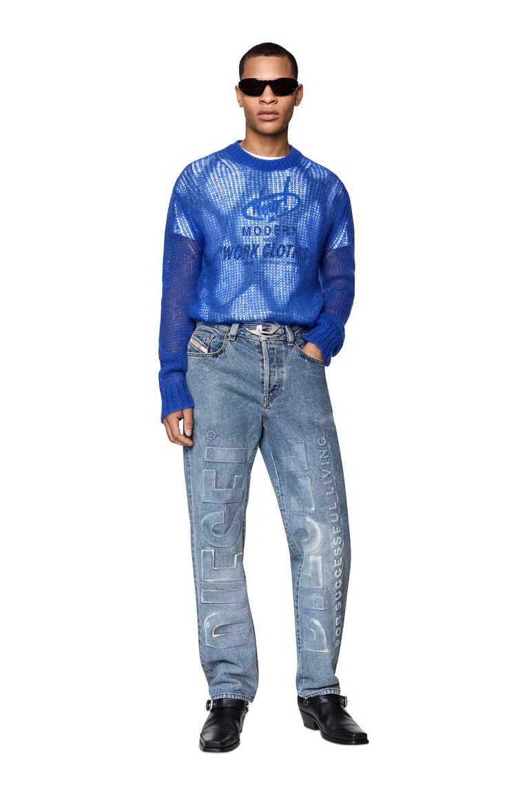 K-LANSING Man: Fashion Show layered open-knit top | Diesel A057920QDAX