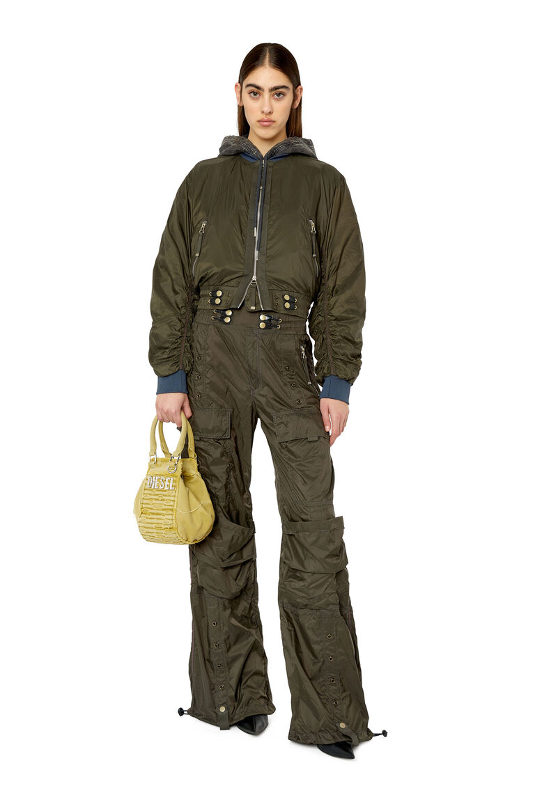 P-LUCREZIA Woman: Combat pants in light nylon | Diesel A084510BIAM