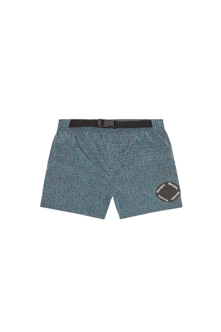 BMBX-NICO Man: Mid-length monogram-print swim shorts | Diesel A096820BKAJ