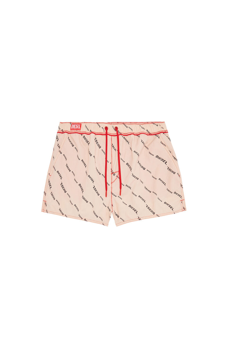 BMBX-MIKE Man: Nude swim shorts with logo print | Diesel A096830WEAF