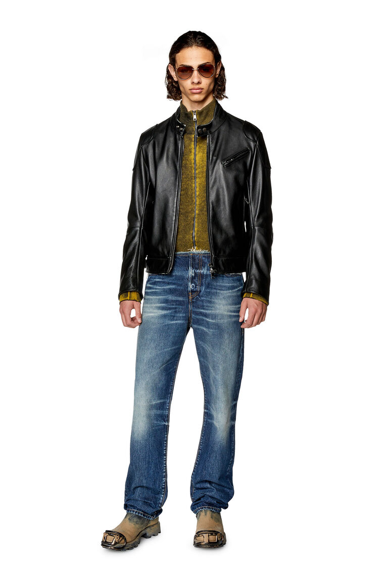 Men's Biker jacket with needle-stitch details | L-HEIN Diesel A105200SHAV