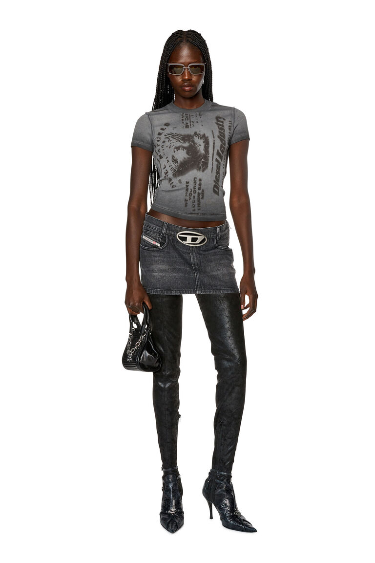 Women's Mini skirt in denim | DE-RON-S2 Diesel A114550CKAH