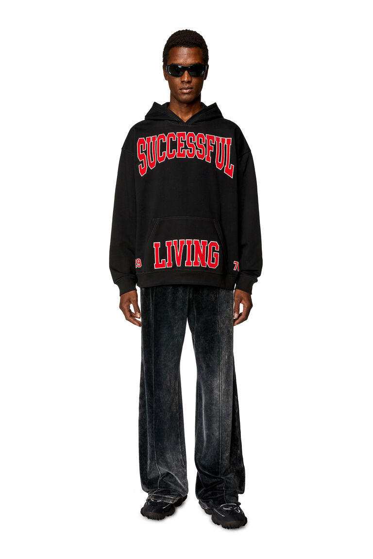 Men's Hoodie with college prints | S-BOXT-HOOD-N7 Diesel A124430HAYT