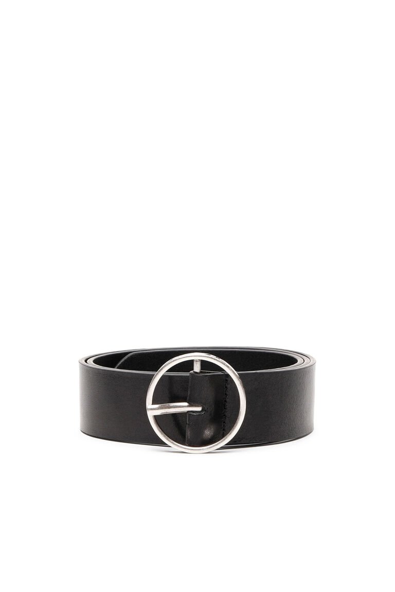 B-DISK II Woman: Leather belt with round buckle | Diesel X08947PR227