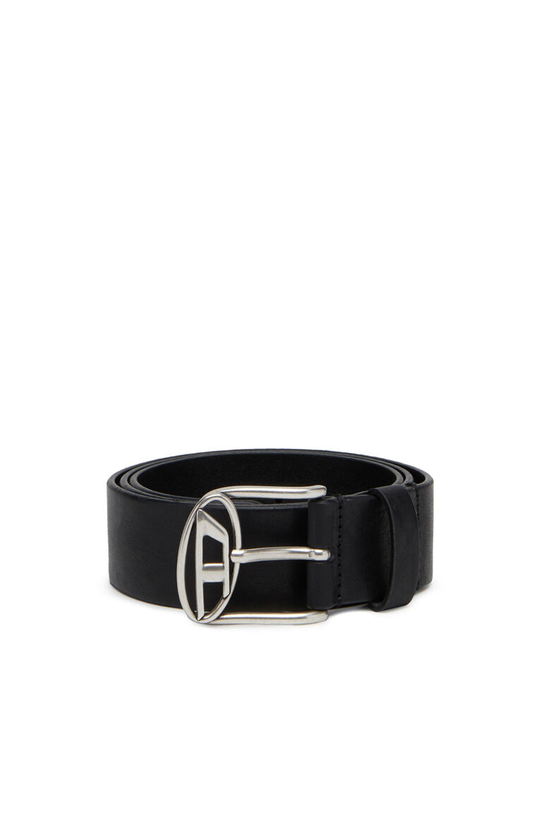 Men's Leather belt with D logo buckle | B-BUCKLE-D Diesel X09706PR666