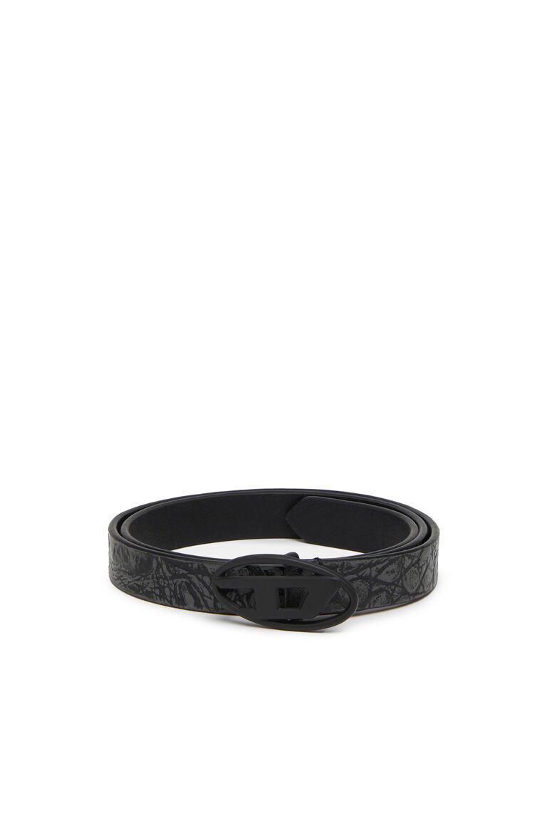 Women's Distressed belt in croc-effect leather | B-1DR 20 Diesel X09727P5469