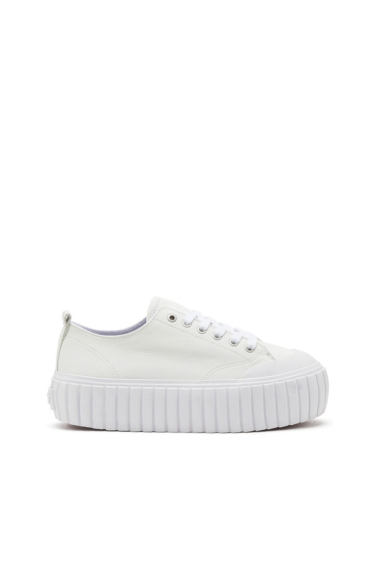 S-HANAMI LOW W Woman: Low-top flatform sneaker in leather | Diesel Y02828PR013