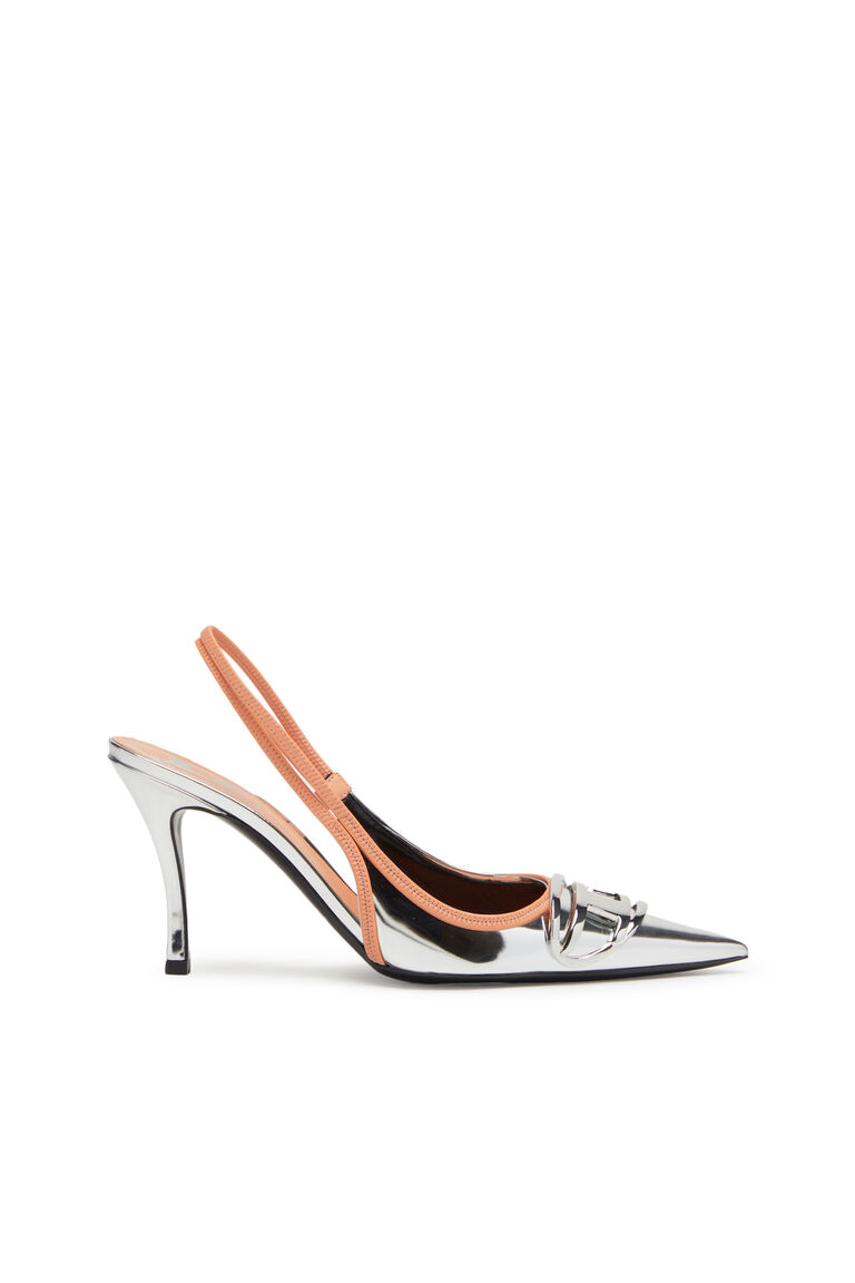 D-VENUS SB Woman: Slingback pumps in metallic leather | Diesel Y02985P1840