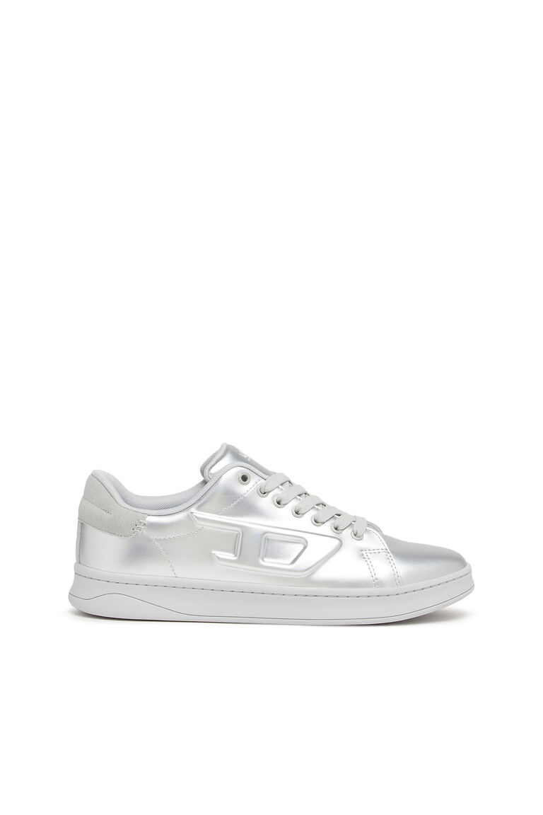 Men's S-Athene Low - Metallic sneakers with embossed D logo | S-ATHENE LOW Diesel Y03132P5581